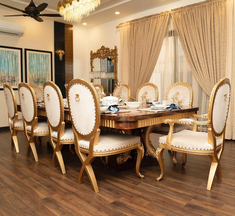 Gold Leaf Dining Table - Dining Table