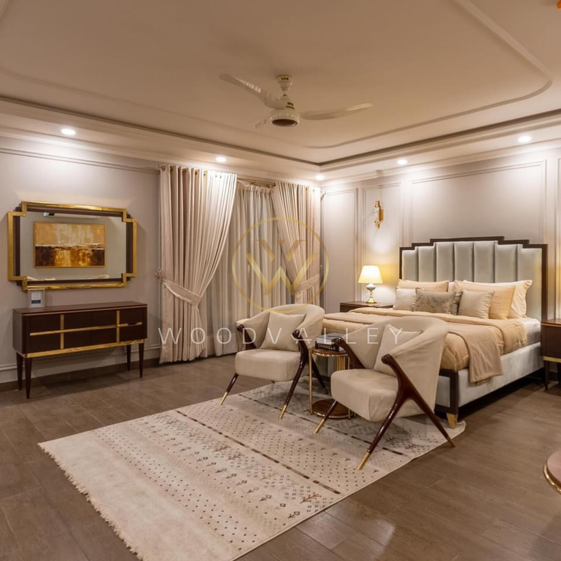 Hermes Brass Bed Set