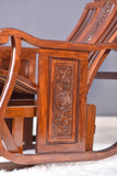 Wooden Carving Racking Chairs