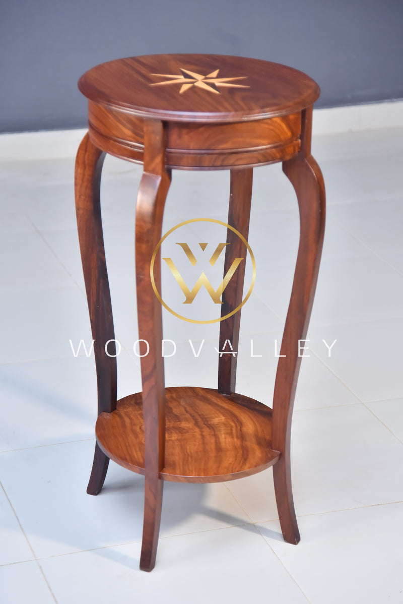 Sheesham Wood Star Flower Tables