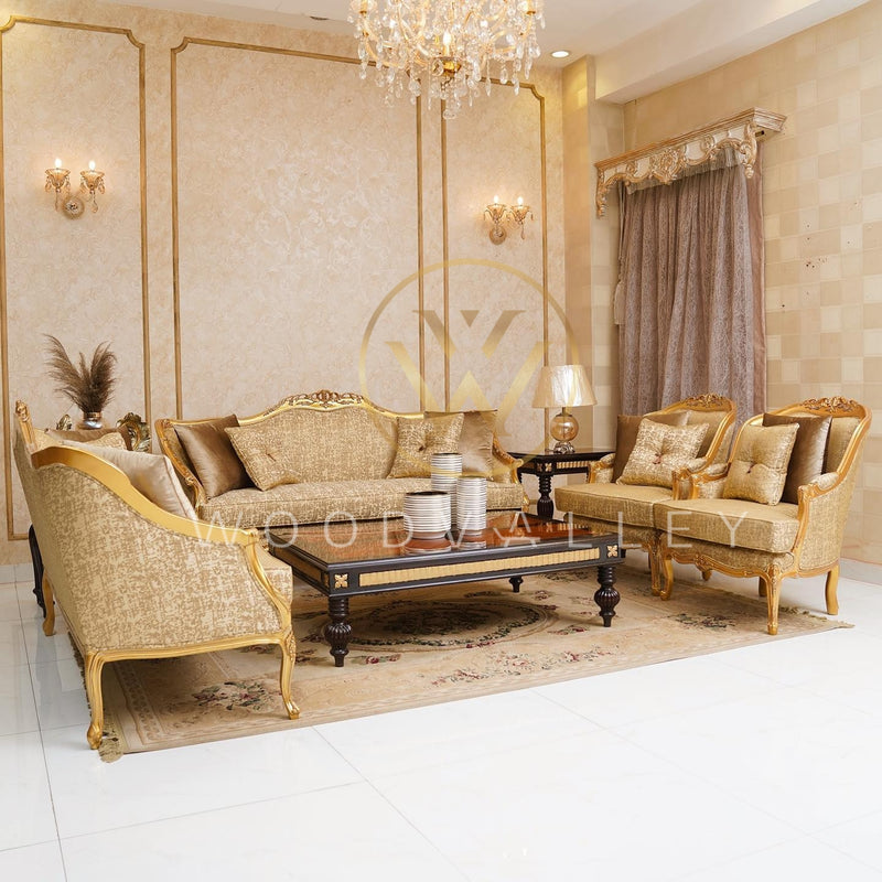 7 Seater Sofa With Center Table - Sofa Set - Table