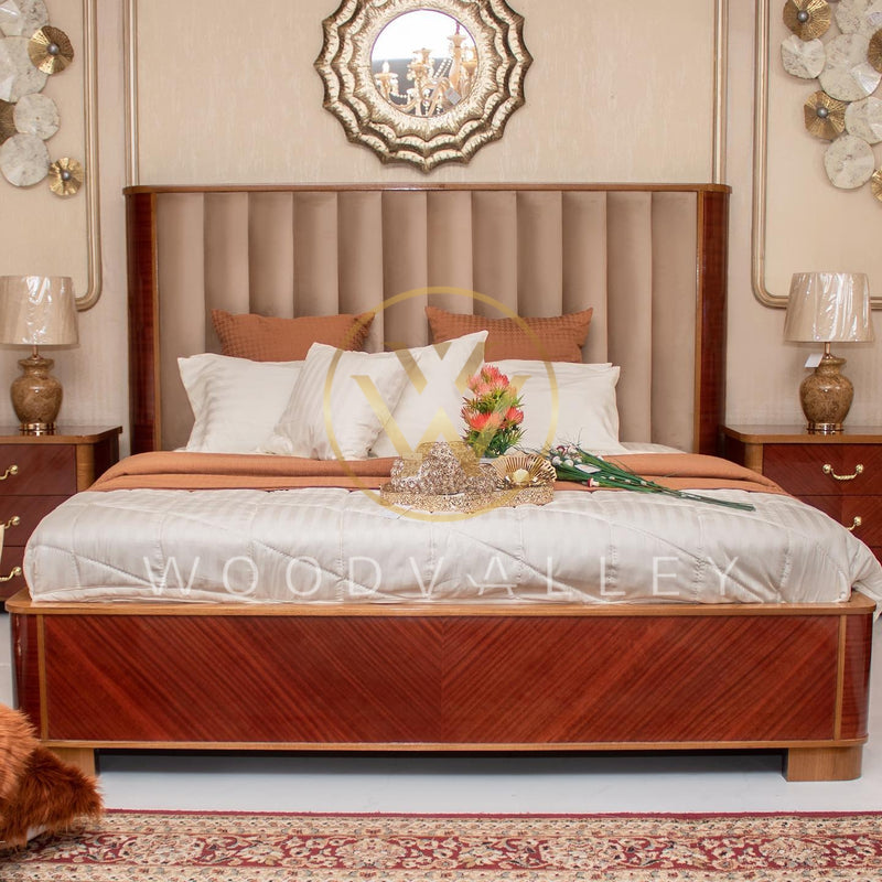 WOODEN MAHOGANY BED SET