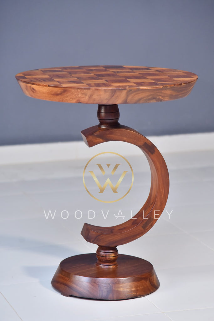 Wooden C Round Table