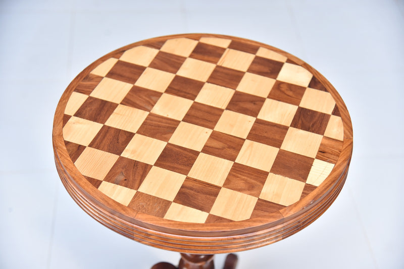 wooden Round Chess Inlaid Table