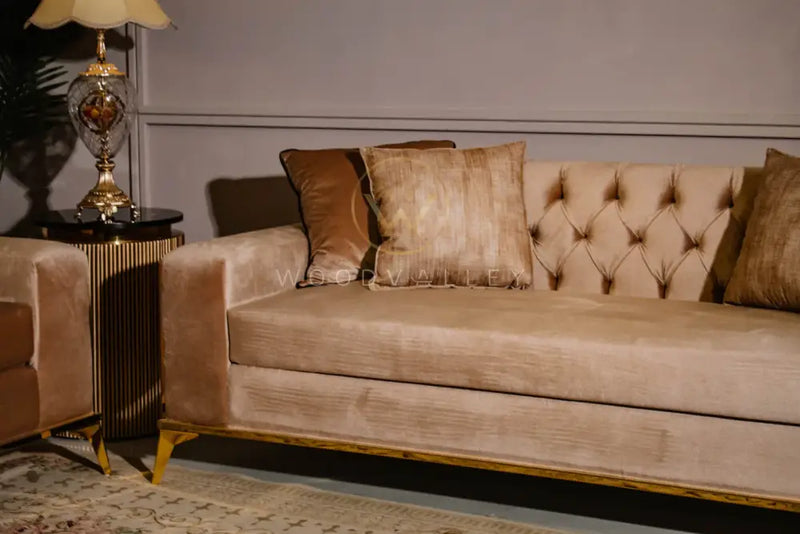 Brass Line 3 Seater sofa set