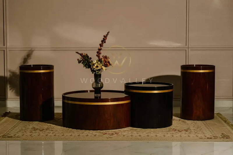 Brass Line Center Table Set sofa set