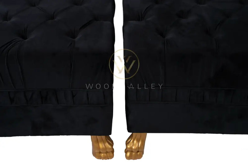 Claw leg Ottoman stool