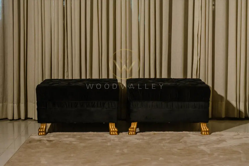 Claw leg Ottoman stool