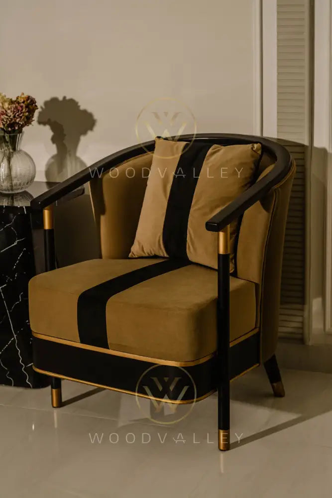 Ellipse Brass Chair bed Room Chairs