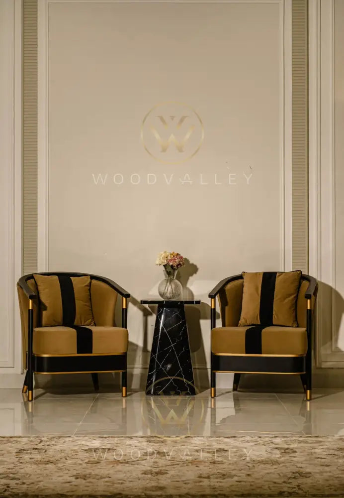 Ellipse Brass Chair bed Room Chairs