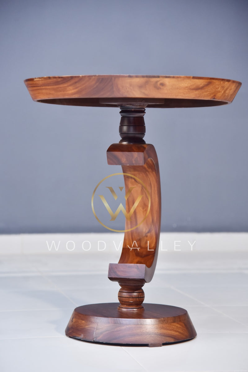 Wooden C Round Table