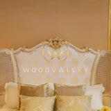 French Gold & White Bed Set Bed