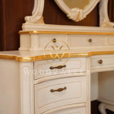 French Gold & White Bed Set Bed