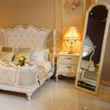 French Gold & White Bed Set Bed