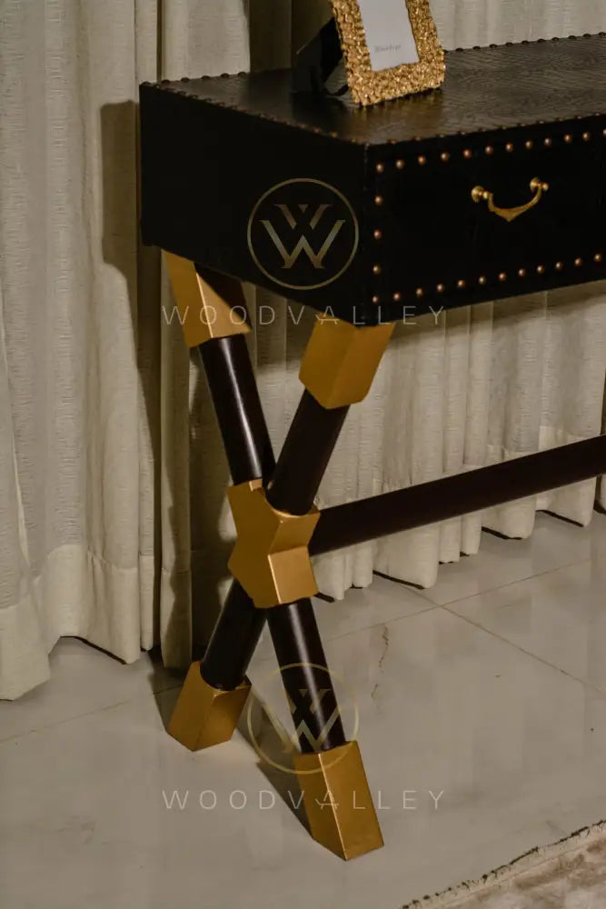 Leather Box Console tables