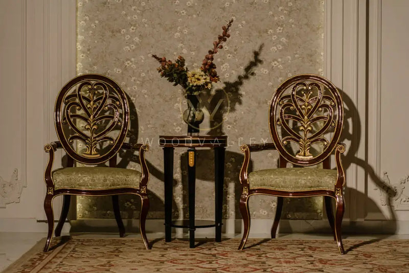 Wooden Baroque Chair bed Room Chairs