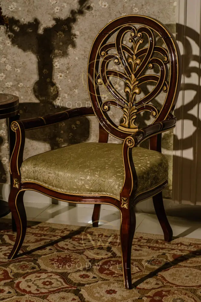 Wooden Baroque Chair bed Room Chairs