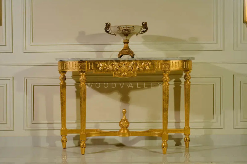 Wooden Baroque Console mirror