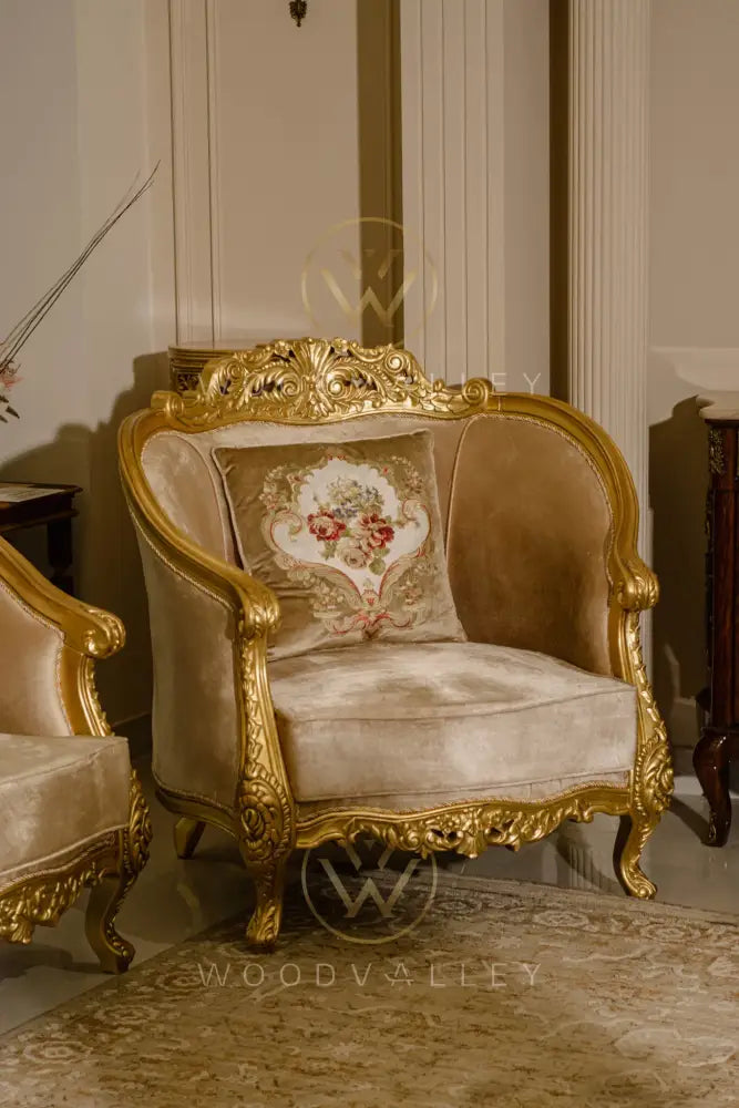 Wooden Carmen Sofa Set sofa set