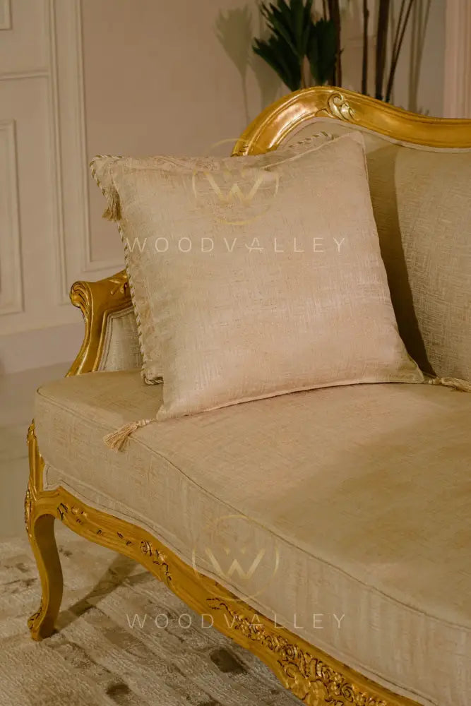 Wooden Classic Rose Sofa Golden