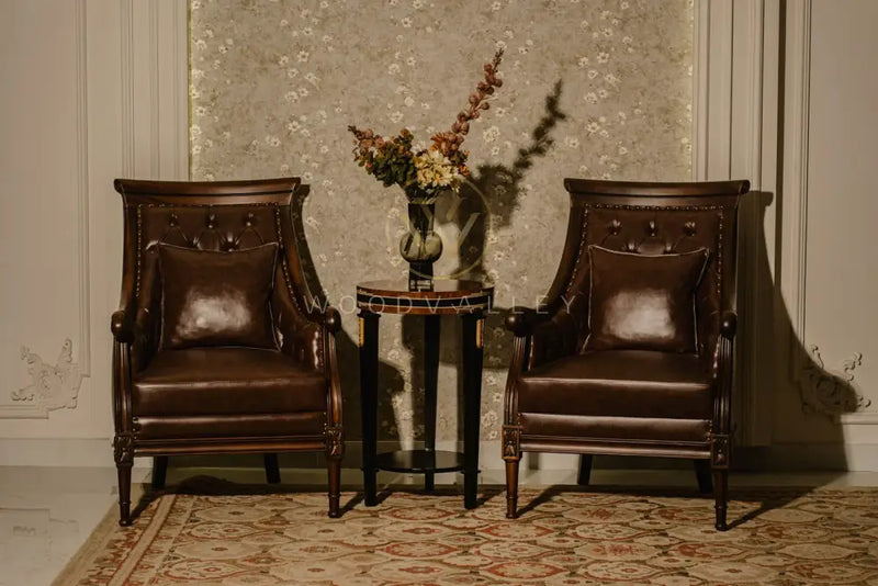 Wooden Fan Back Chair bed Room Chairs