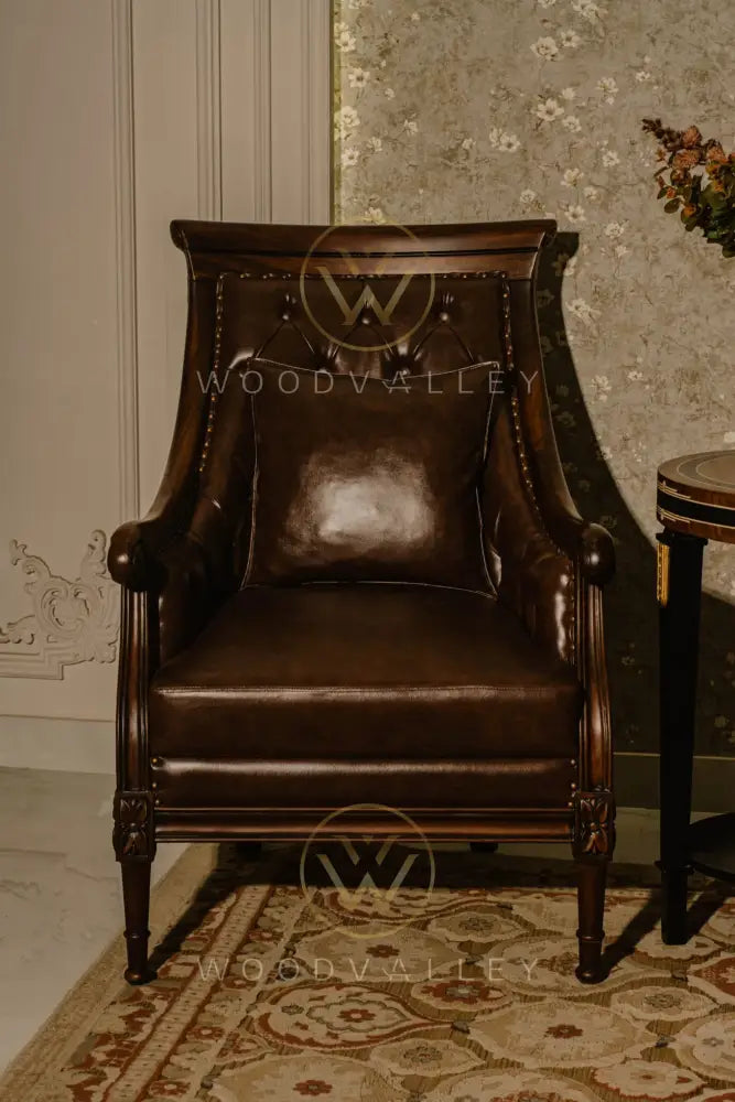 Wooden Fan Back Chair bed Room Chairs