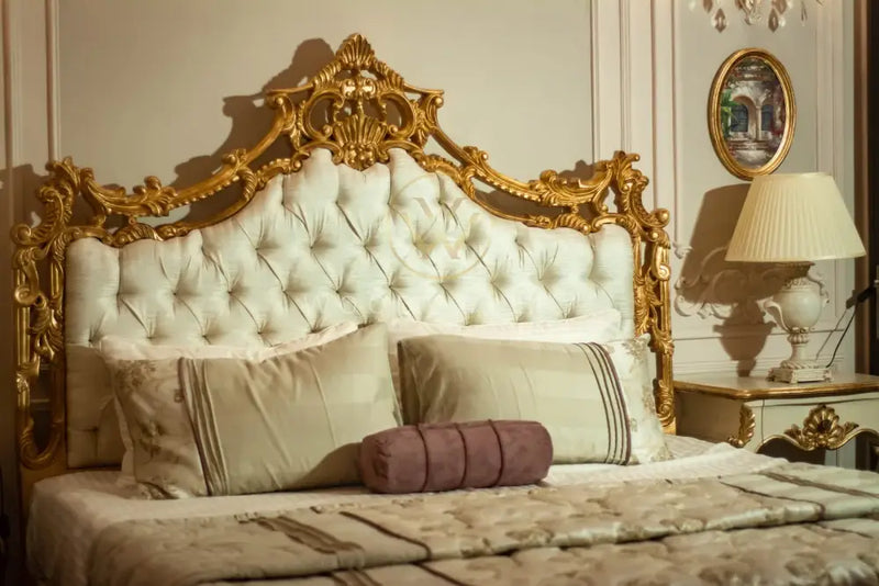 Wooden French Antique Bed bed Set