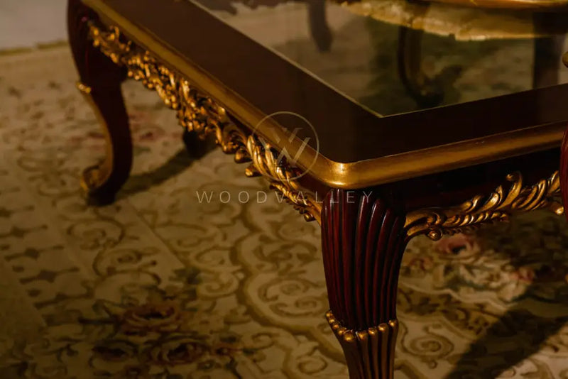 Wooden Sultan Center Table Set sofa set