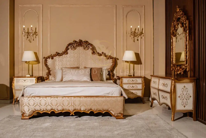 Wooden Versailles Bed Set bed Set