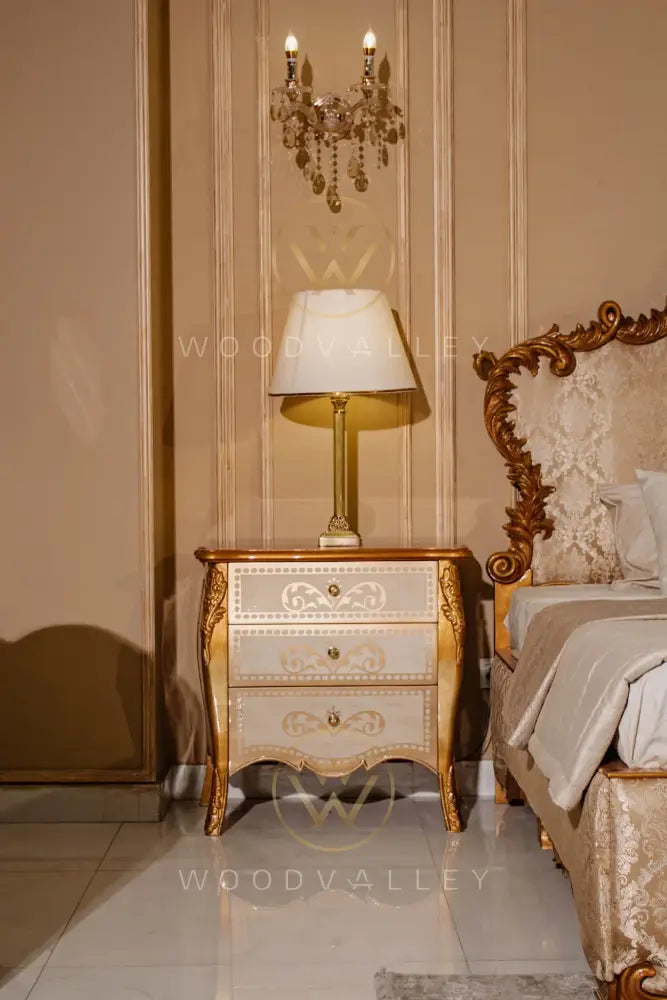 Wooden Versailles Bed Set bed Set