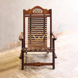 Wooden Hand Inlaid Folding Chair-woodvalley