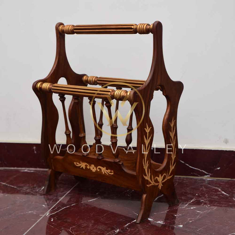 Traditional News Paper Basket-woodvalley