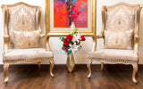 Luxury Gold Plated Chairs-Wood Valley