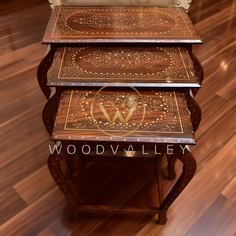 Wooden Plastic Billet Nesting Tables-woodvalley