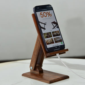 Wooden Adjustable Mobile Stand-woodvalley