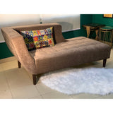Players Brown Sofa-Wood Valley