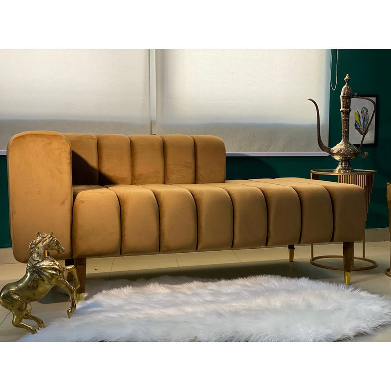 Signature Velvet Sofa-Wood Valley