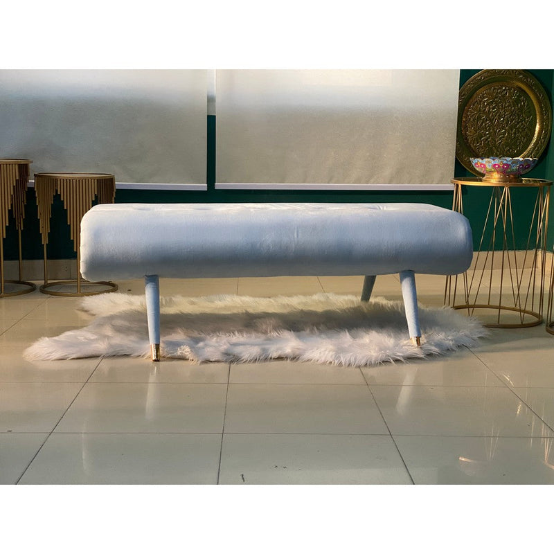Egg Black Velvet Bench - Velvet Bench - Bench