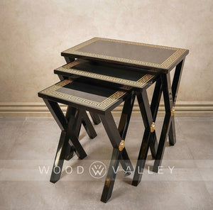 Versace Lion Nesting Tables-woodvalley