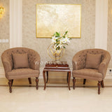 Swan Round Chair Set-woodvalley