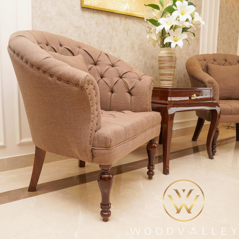 Swan Round Chair Set-woodvalley