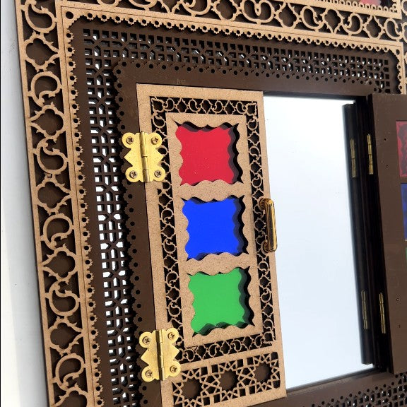 Traditional Window Style Mirror-woodvalley