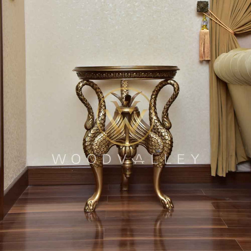Golden Napkin Holder Duck Table - Side Table - Corner Table 