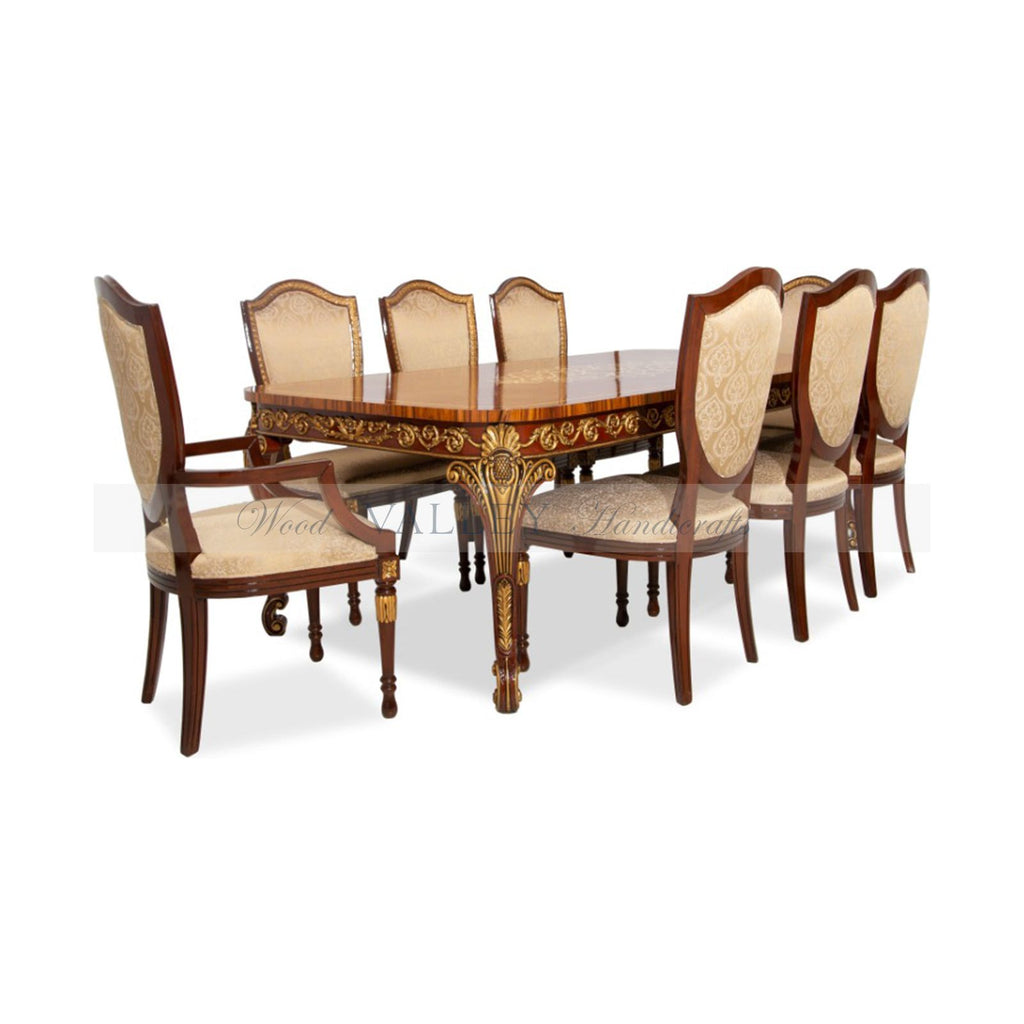 Wooden Shield Dining Set-woodvalley
