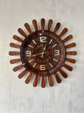Traditional Wooden Ship Wheel Clock-woodvalley