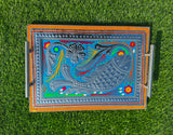 Charpai Art Tray-Wood Valley