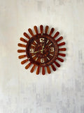 Traditional Wooden Ship Wheel Clock